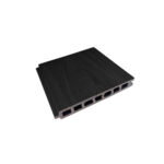 Suelo de madera de plástico negro con ajuste de 220 x 32 mm