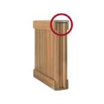 Acabado de tabique 90 x 60 mm